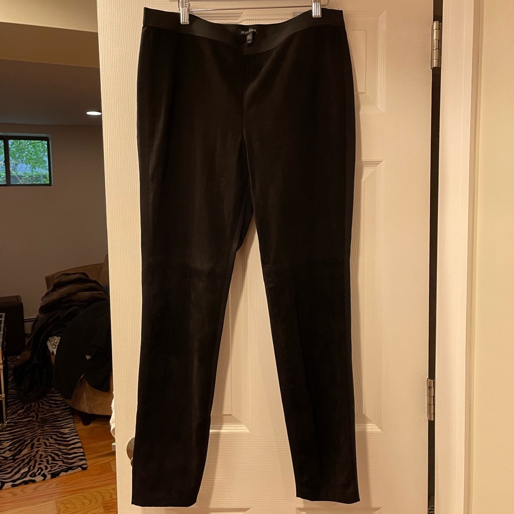 NEVER WORN Eileen Fisher suede front pants